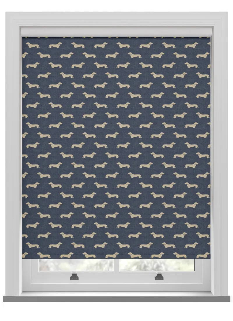 Emily Bond Peggy Indigo Roller Blind