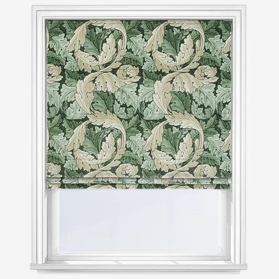 William Morris At Home Acanthus Velvet Nettle Roman Blind