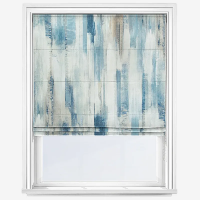 Harlequin Estrato Denim Sky And Nude Roman Blind