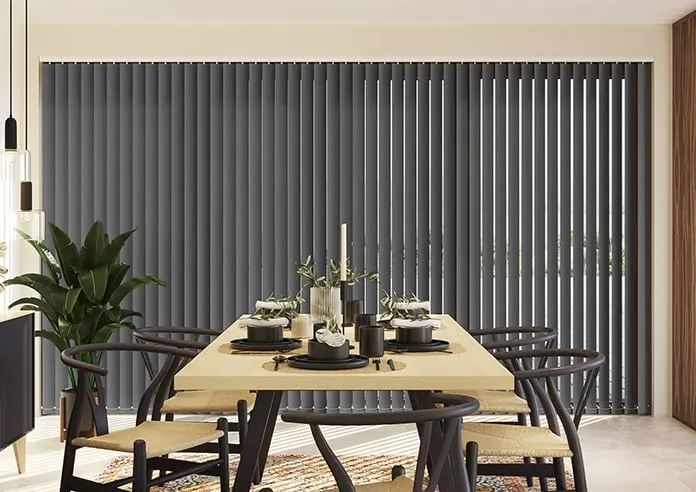 Orion (Blackout) Anthracite Grey - Vertical Blind