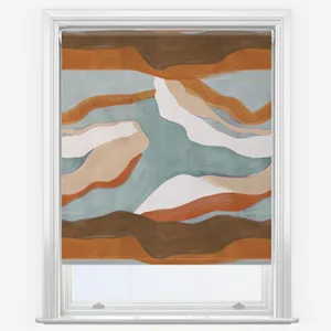Sonova Studio Abstract Landscape Natural Clay Roller Blind