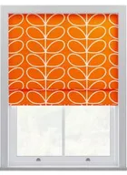 Orla Kiely Jumbo Linear Stem Persimmon Roman Blinds