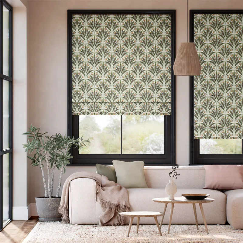 Attingham Sage Roman Blind